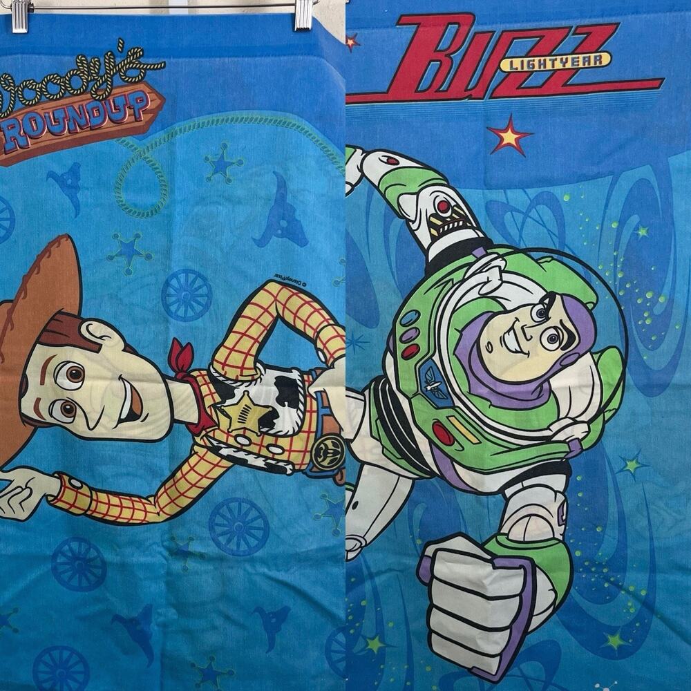 Vintage 1990s Disney Toy Story Pillowcases Lot 2 Woody Buzz Lightyear USA